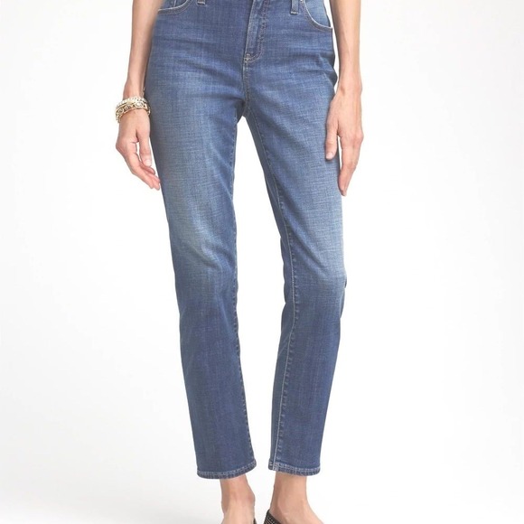 Chico's Denim - Chico Girlfriend Slim Leg Crop  Blue Women's Jeans size 16